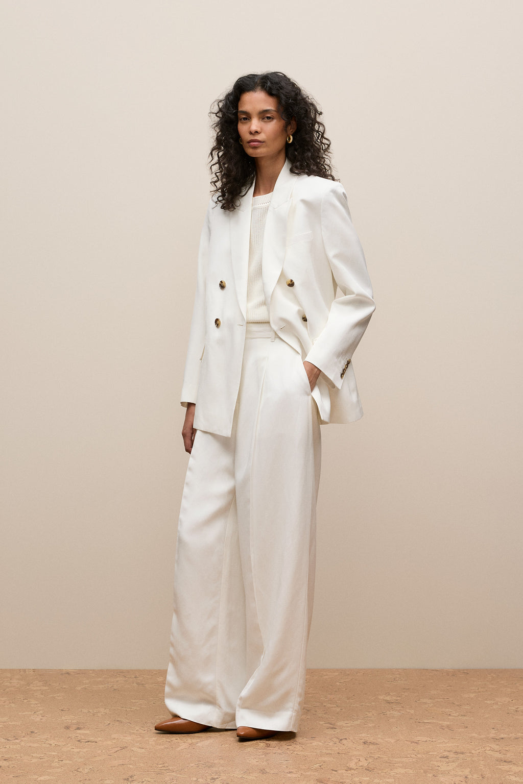 Tailored Wide Leg Pant