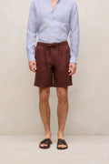 Linen Patch Pocket Drawcord Short