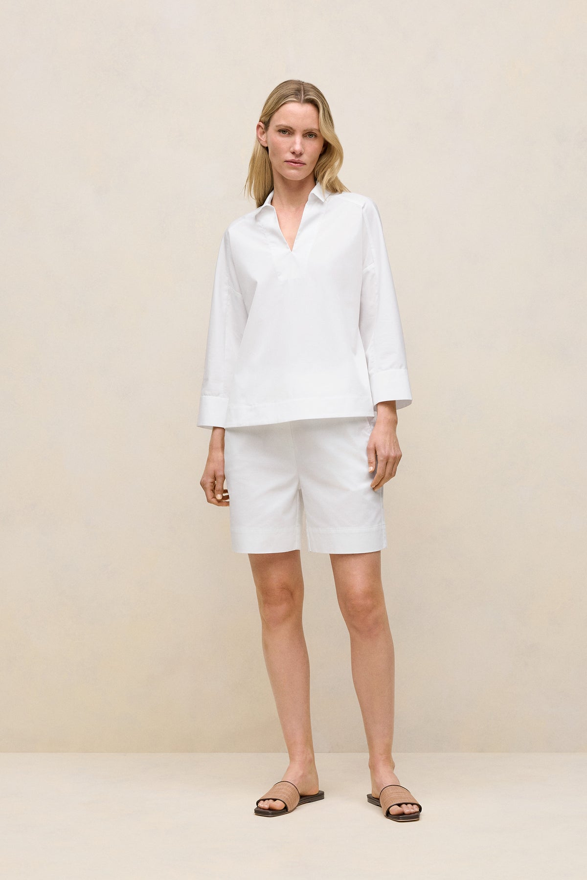 Fine Poplin Popover Shirt