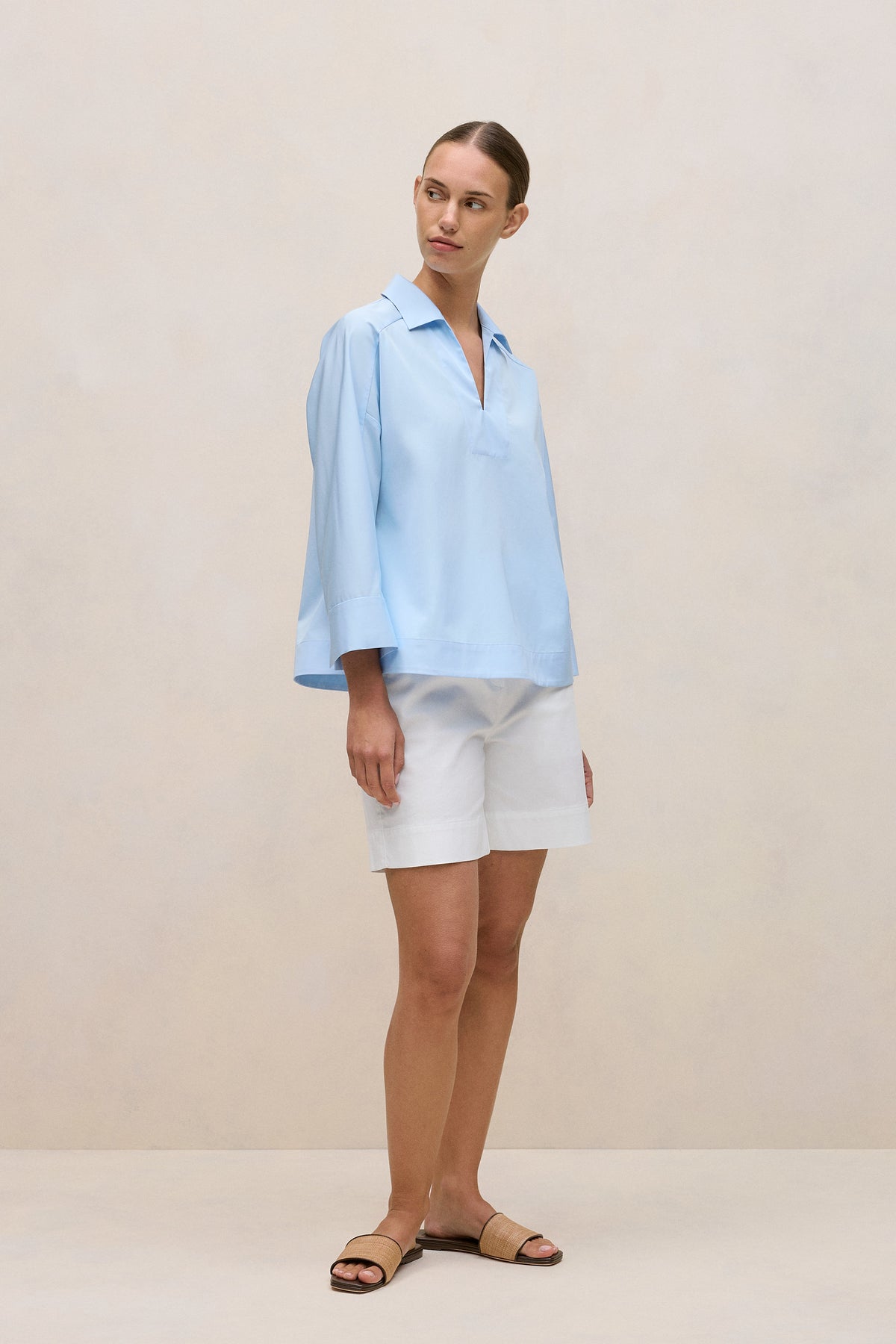 Fine Poplin Popover Shirt