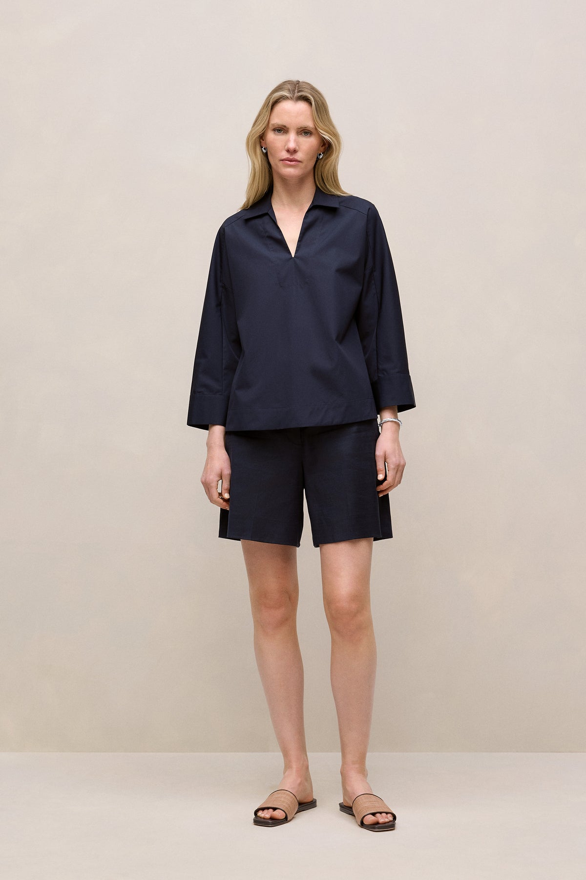 Fine Poplin Popover Shirt