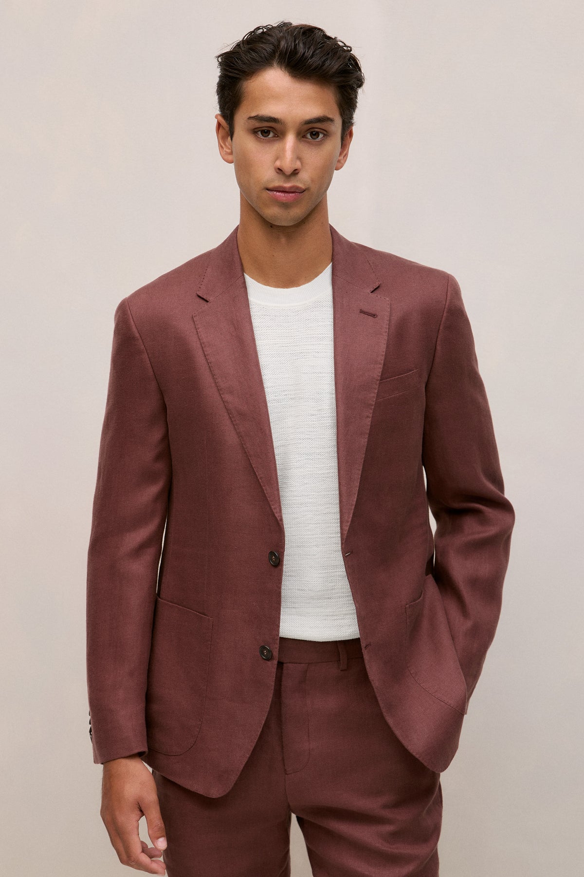 Regular Fit Belgian Linen Blazer