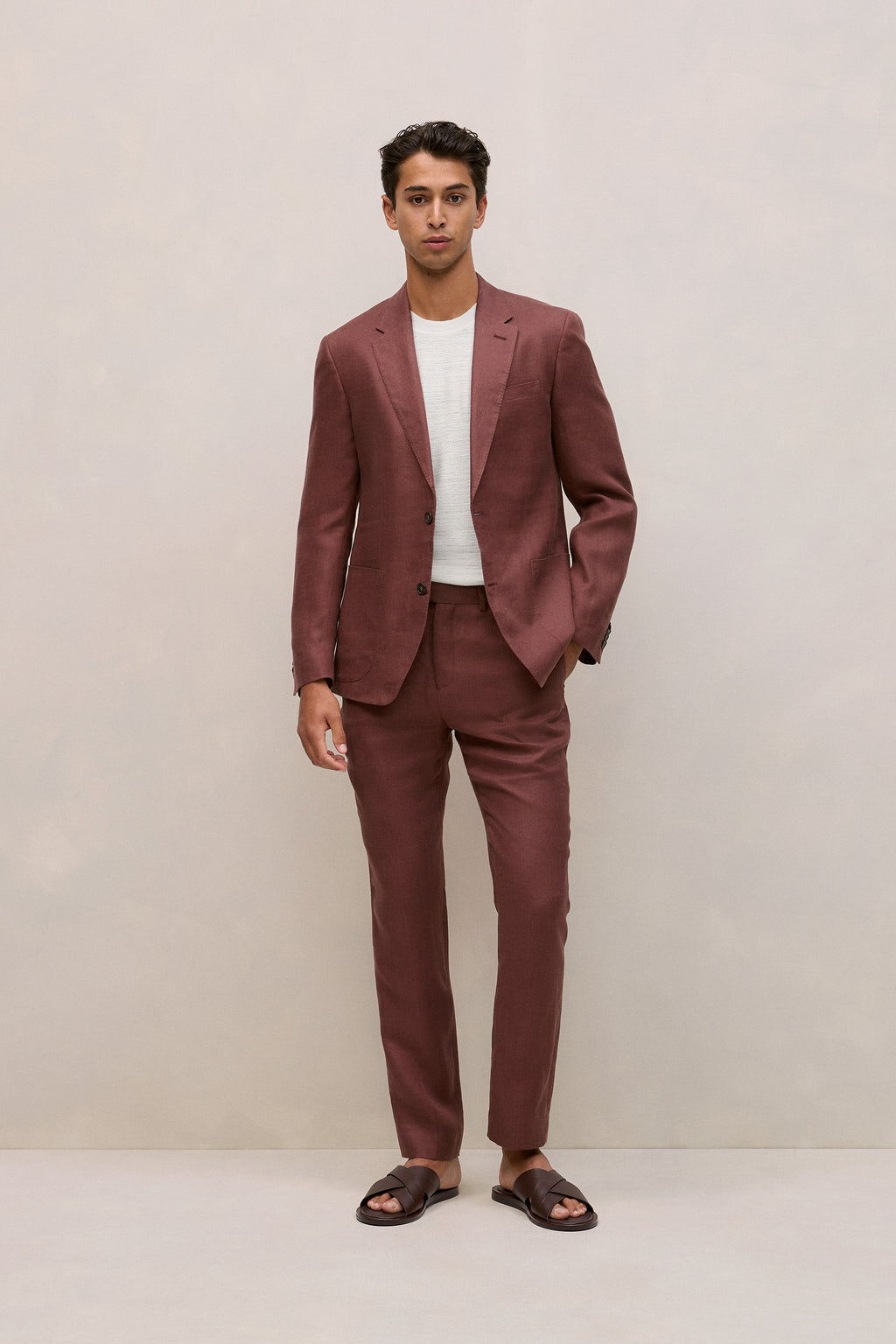 Regular Fit Belgian Linen Blazer