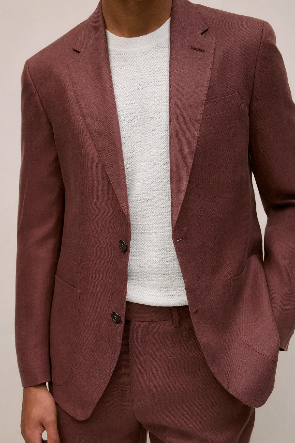 Regular Fit Belgian Linen Blazer