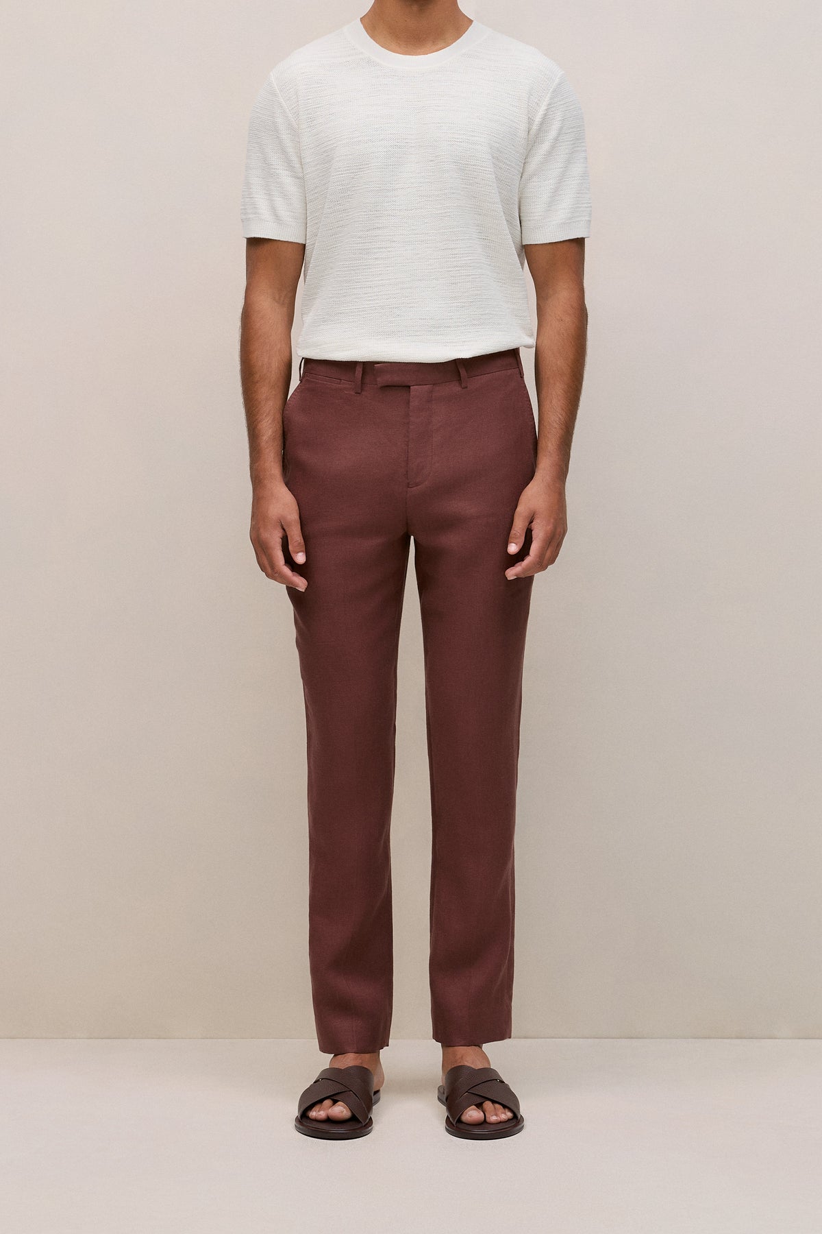 Regular Fit Belgian Linen Pant