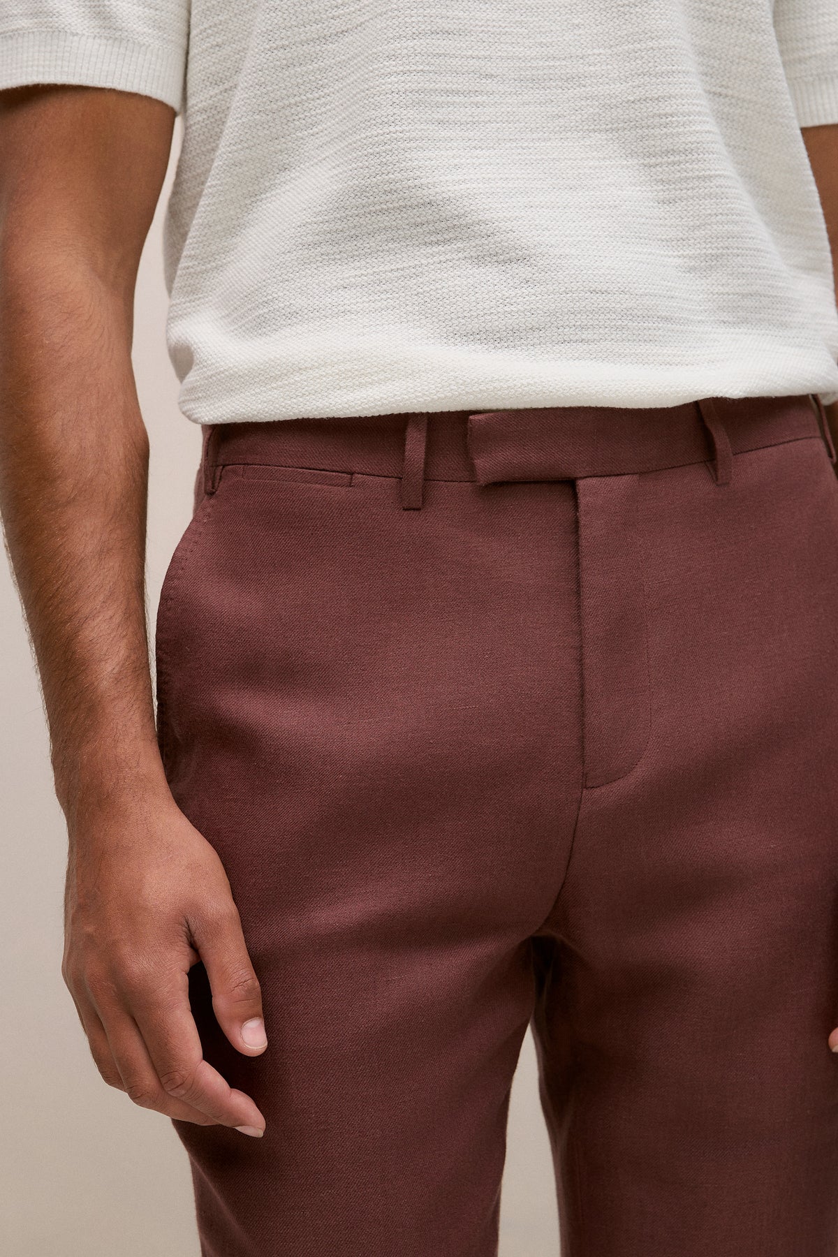 Regular Fit Belgian Linen Pant