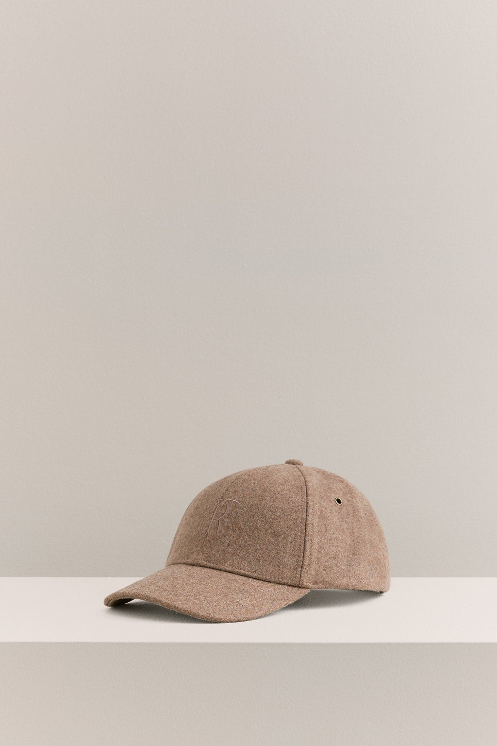 Leo Wool Blend Monogram Cap
