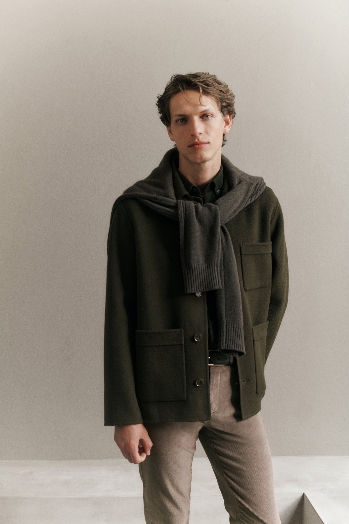 Double Faced Wool Chore Jacket