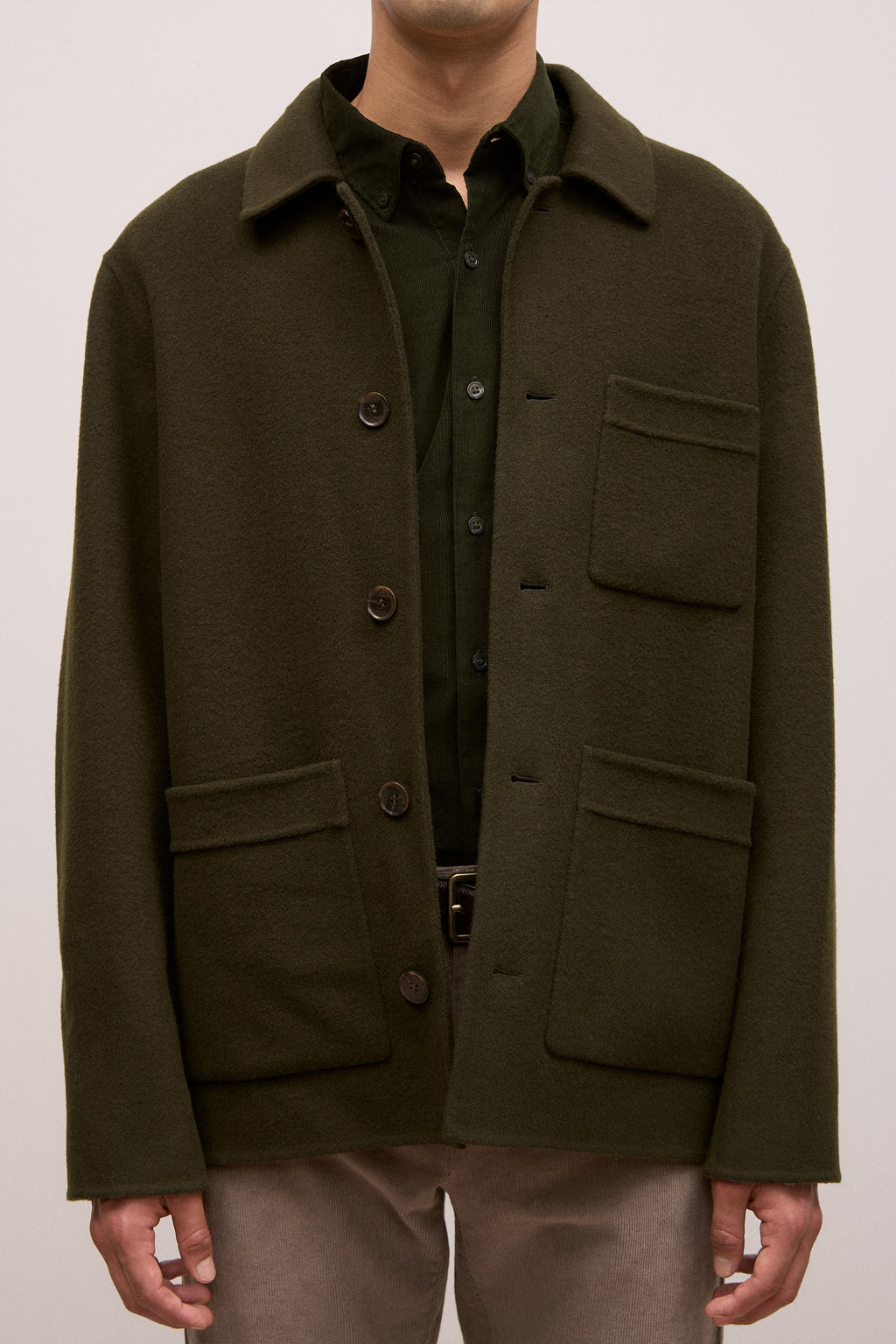 Double Faced Wool Chore Jacket