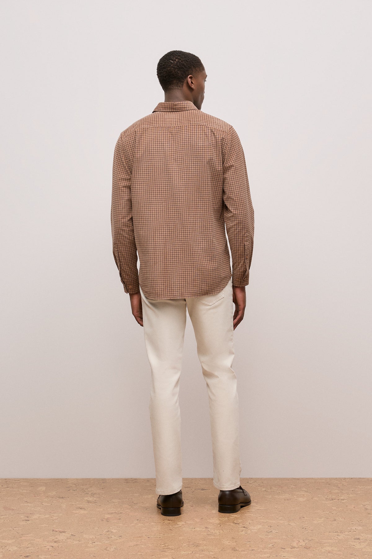 Regular Fit Cord Check Shirt