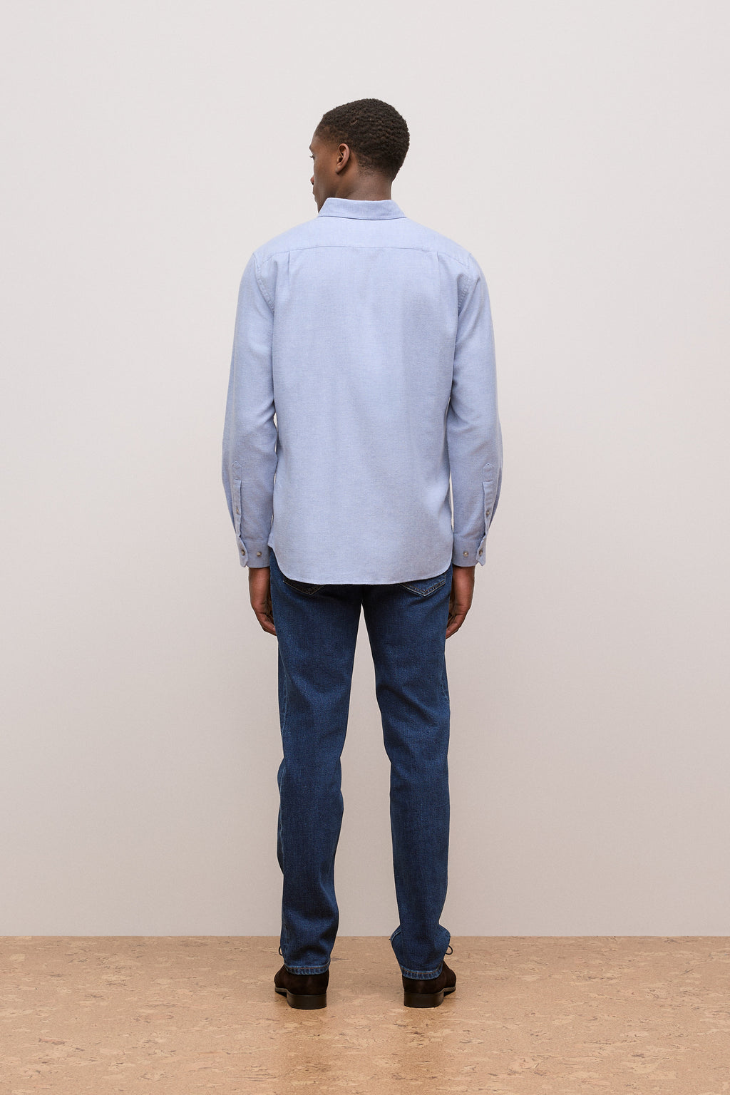 Brushed Cotton Melange Shirt