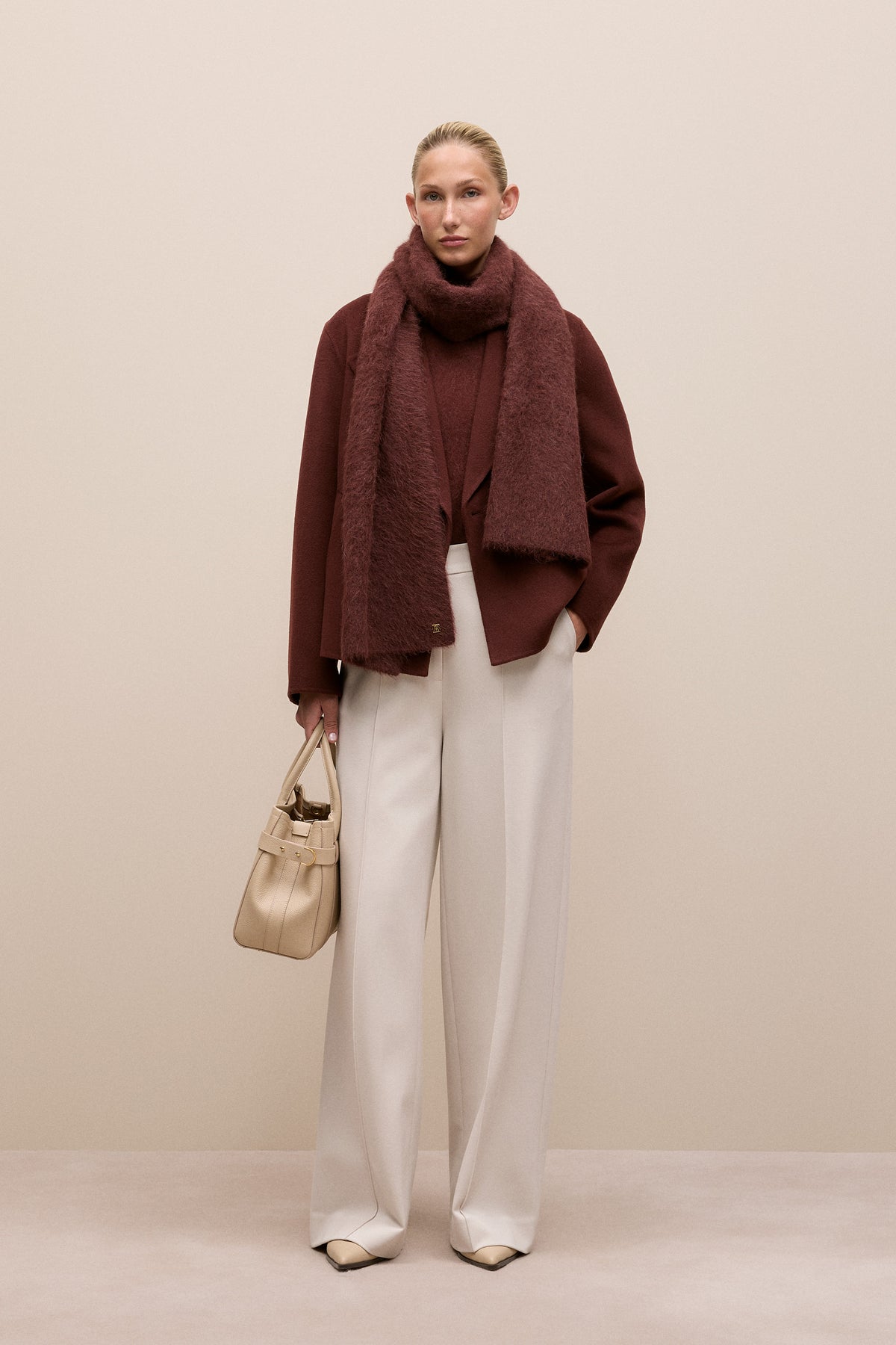 Double Faced Wool Peacoat