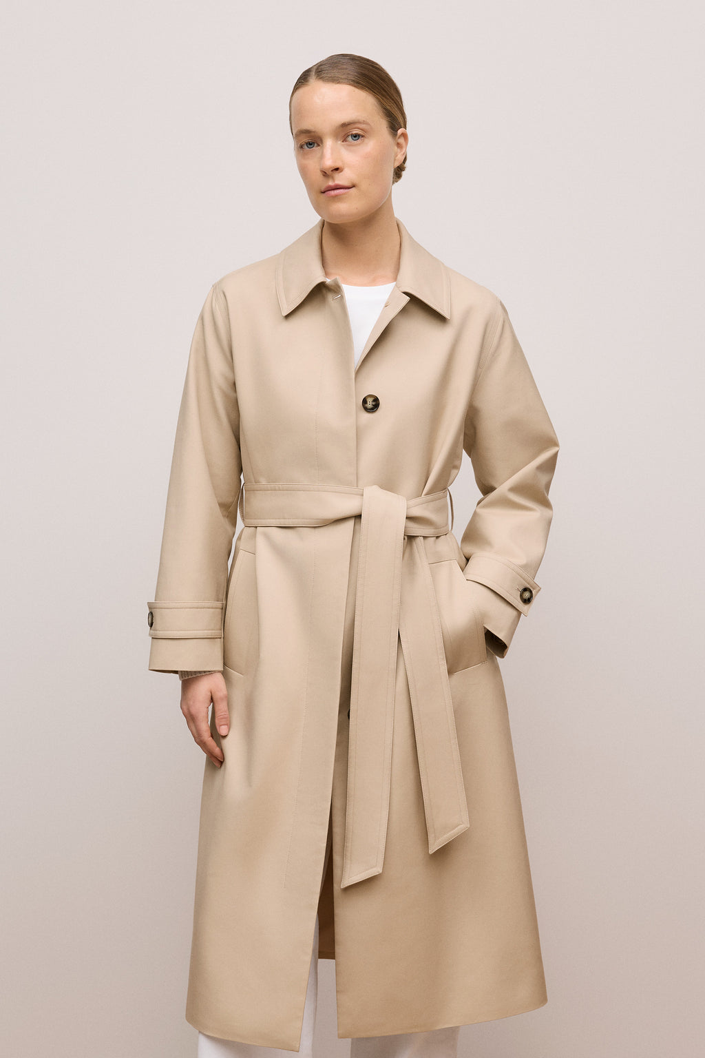 Double Cloth Longline Trench Coat
