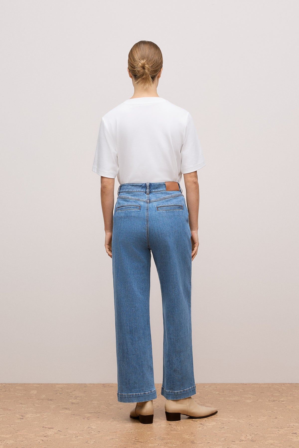 Australian Cotton Blend Denim Tailored Pant