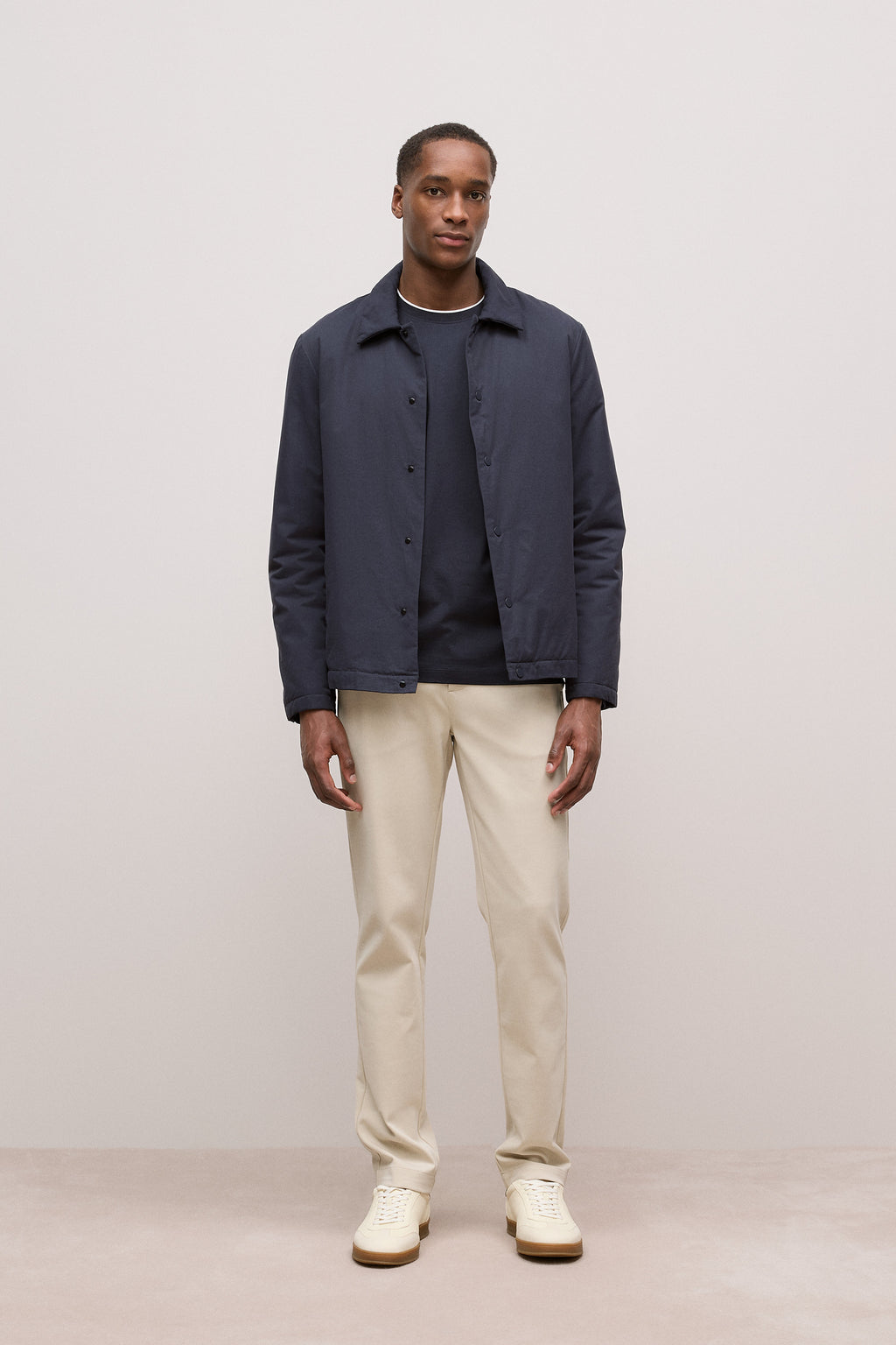 Mercerised Cotton Tipped Long Sleeve T-Shirt