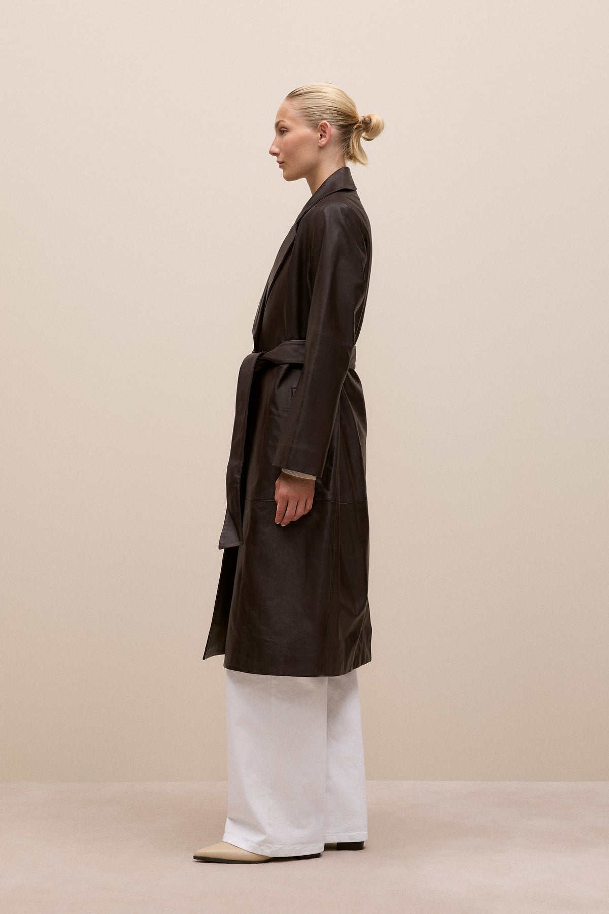 Leather Trench Coat