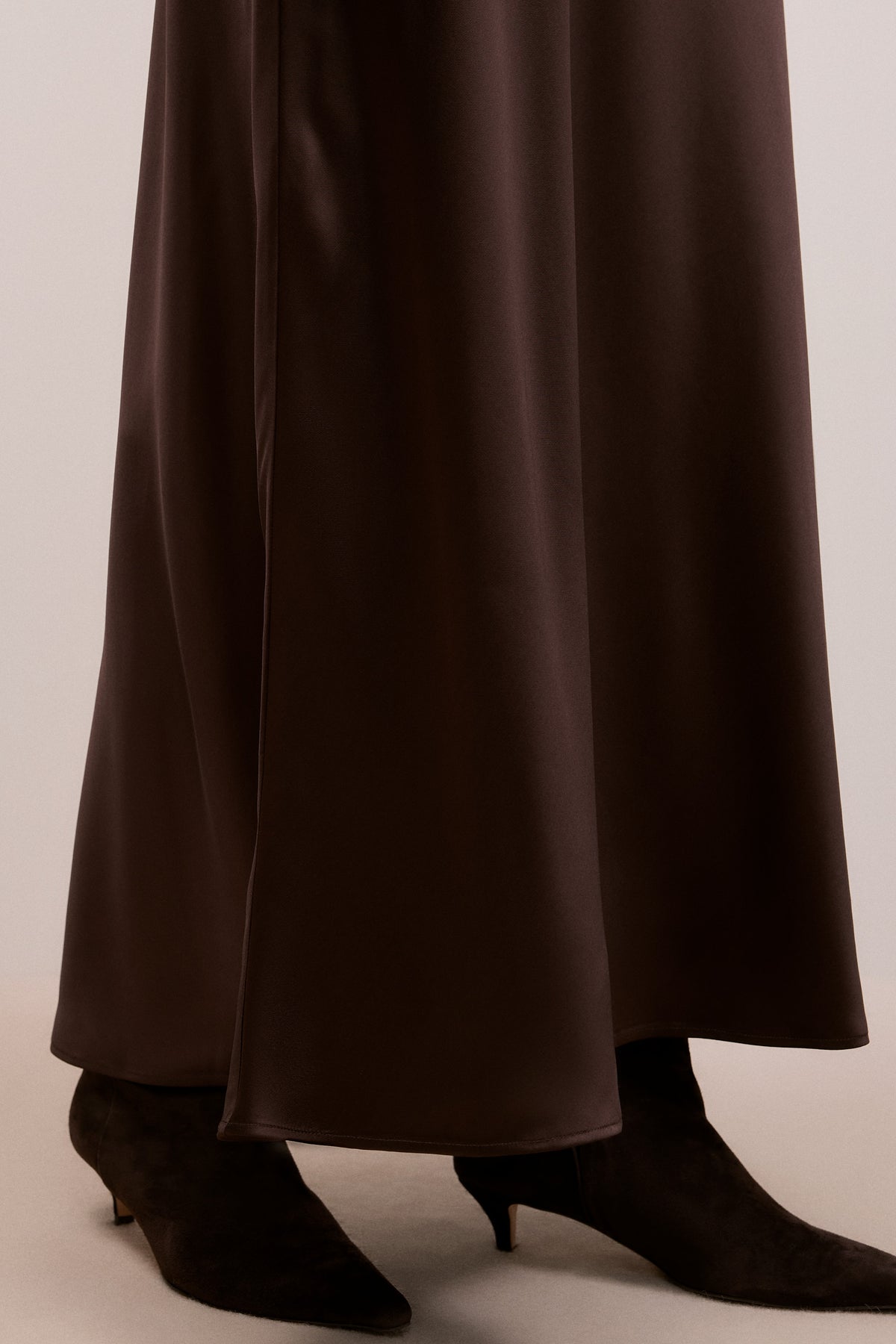 Satin Bias Cut Maxi Skirt