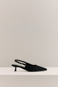Solenne Pony Hair Kitten Heel