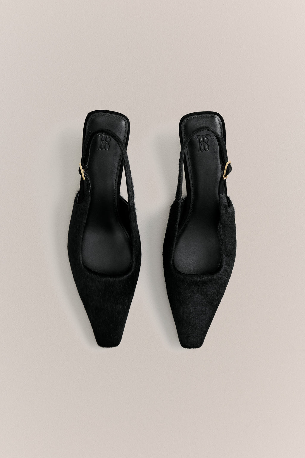 Solenne Pony Hair Kitten Heel