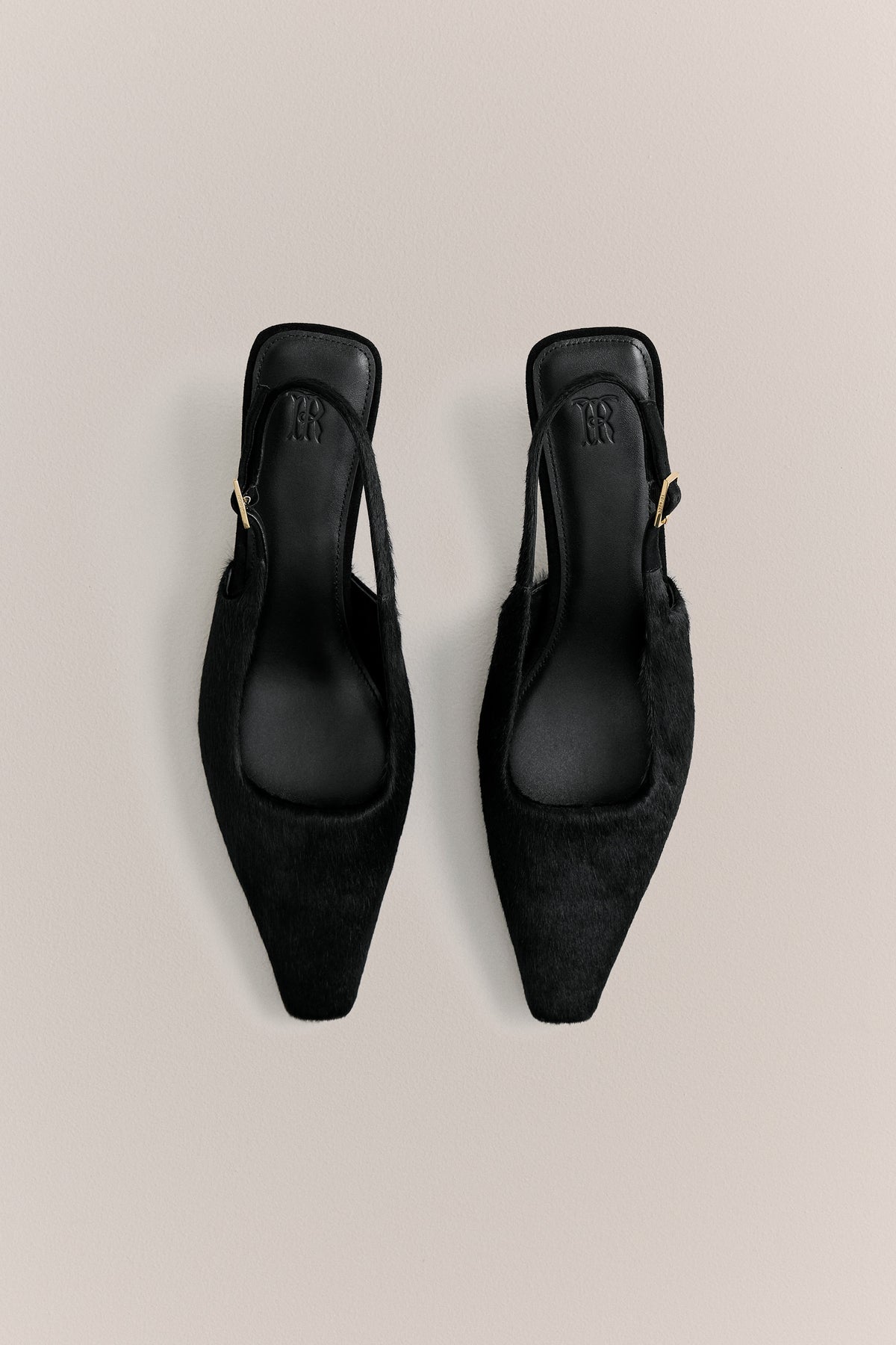 Solenne Pony Hair Kitten Heel