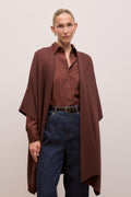 Cotton Cashmere Blend Poncho