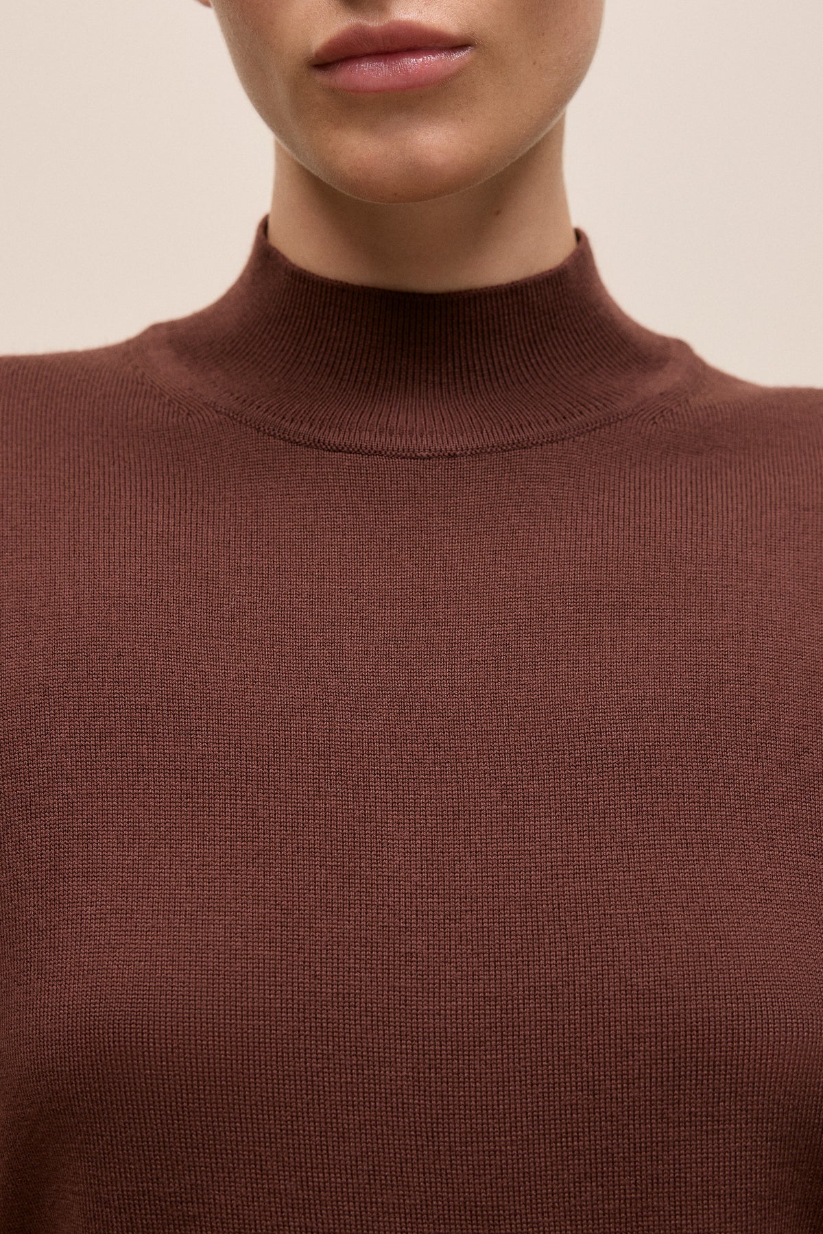Merino Mock Neck