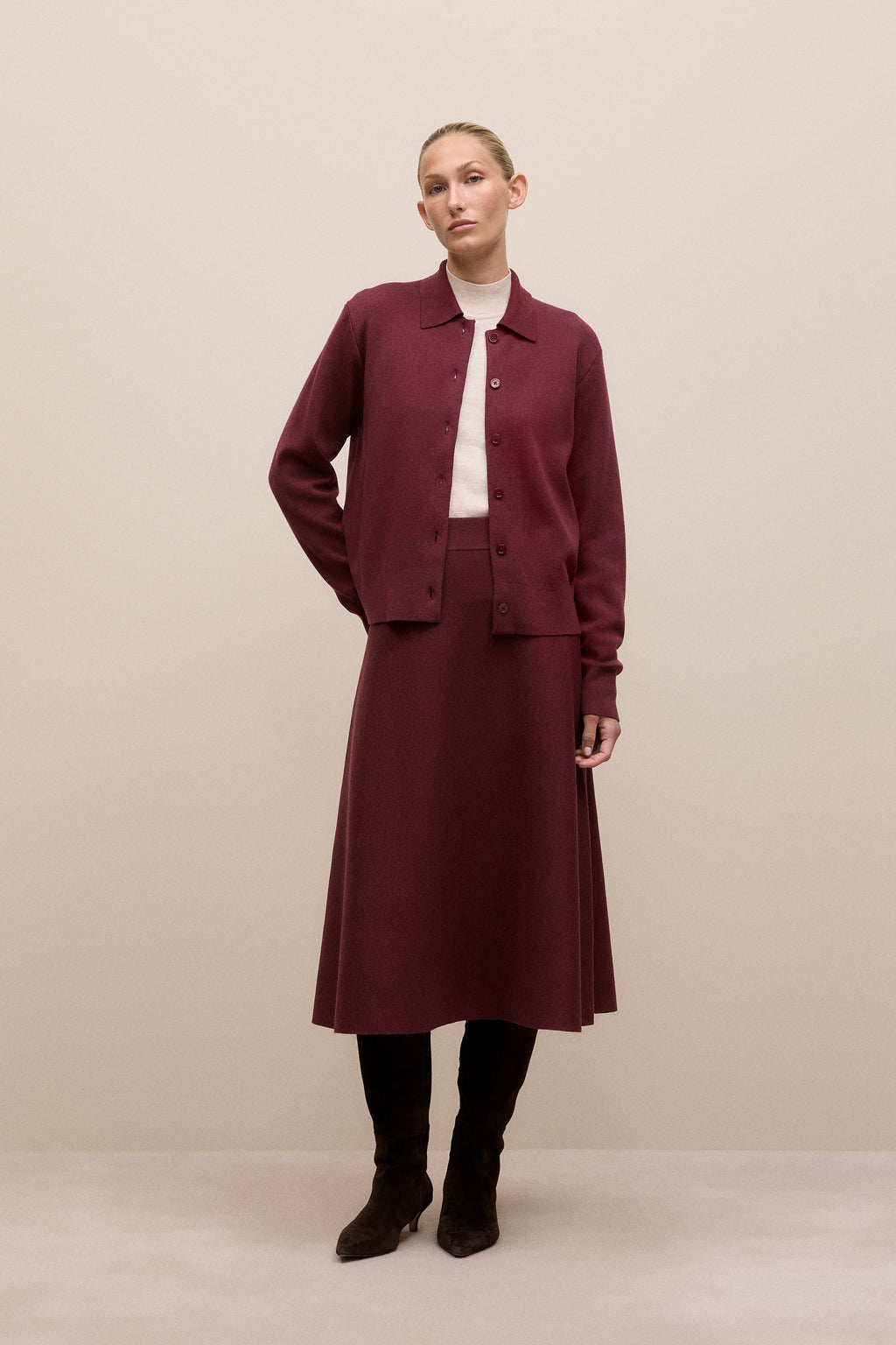 Merino Milano Knit Skirt