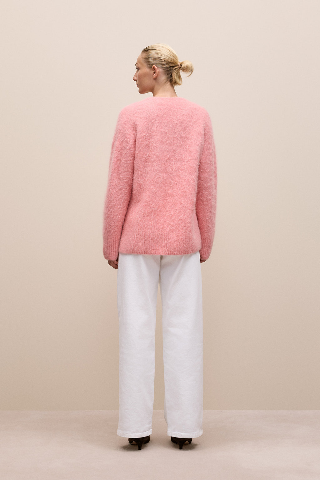 Brushed Alpaca Relaxed V Knit