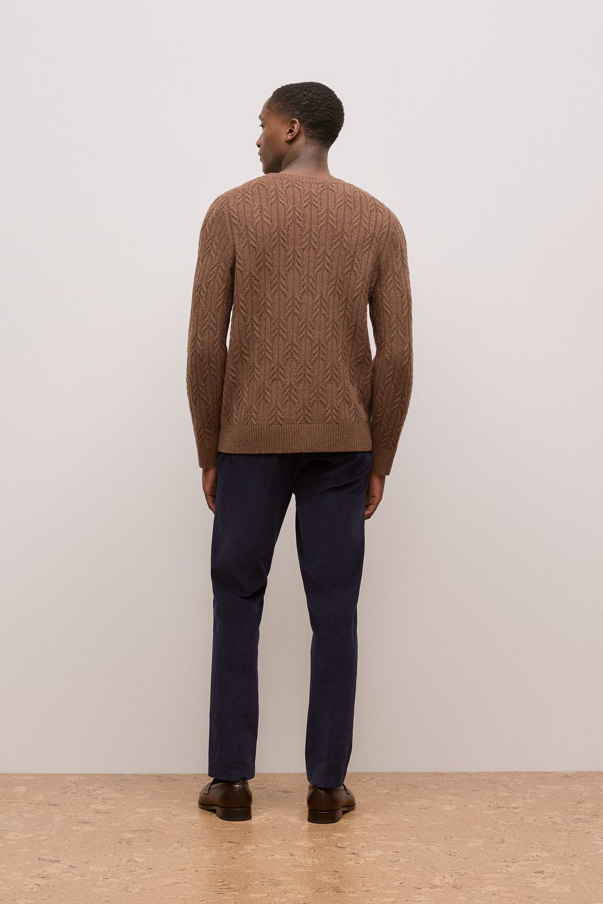 Merino Cable Knit Crew