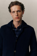 Merino Lapel Cardigan