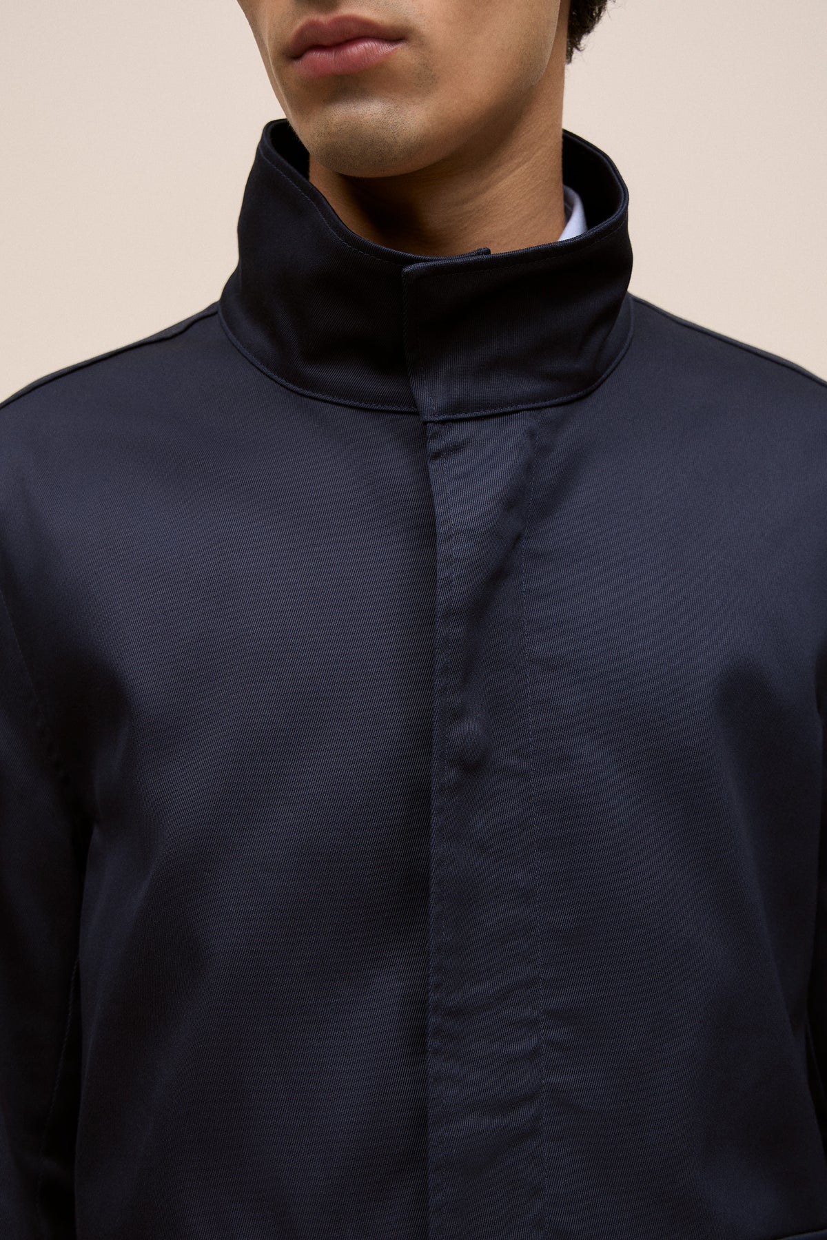 Cotton Twill Zip Through Jacket