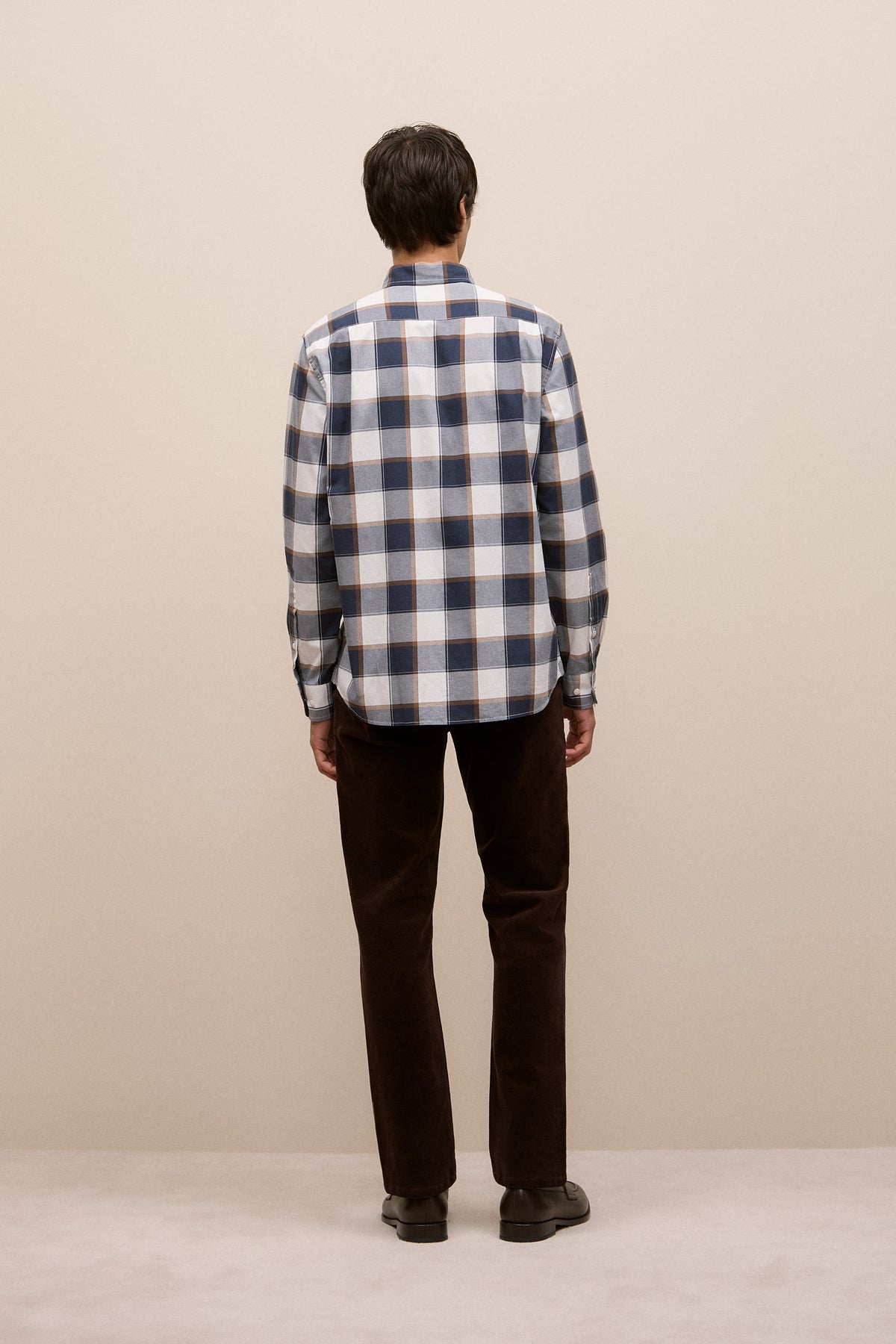 Regular Fit Brushed Check Shirt