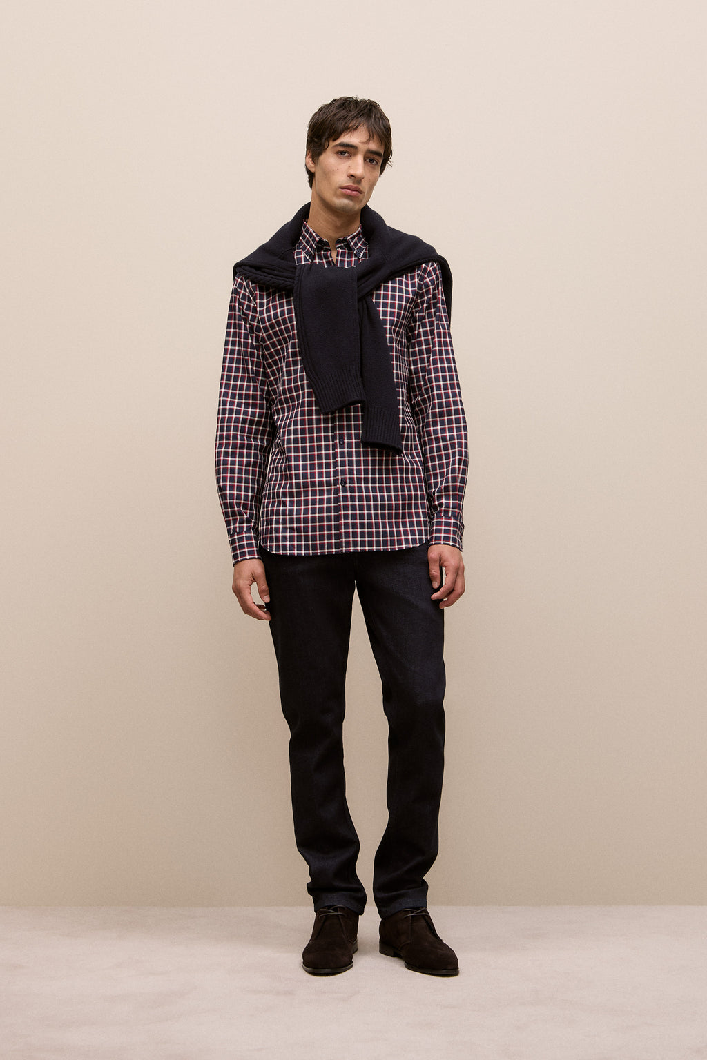Regular Fit Fine Check Shirt