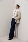 Italian Wool Blend Flecked Blazer