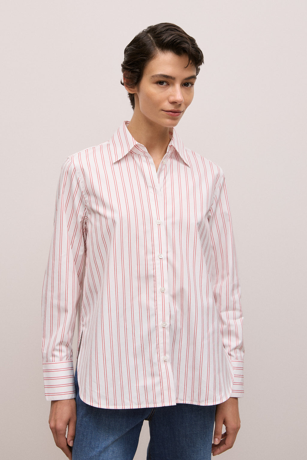 Poplin Twin Stripe Shirt