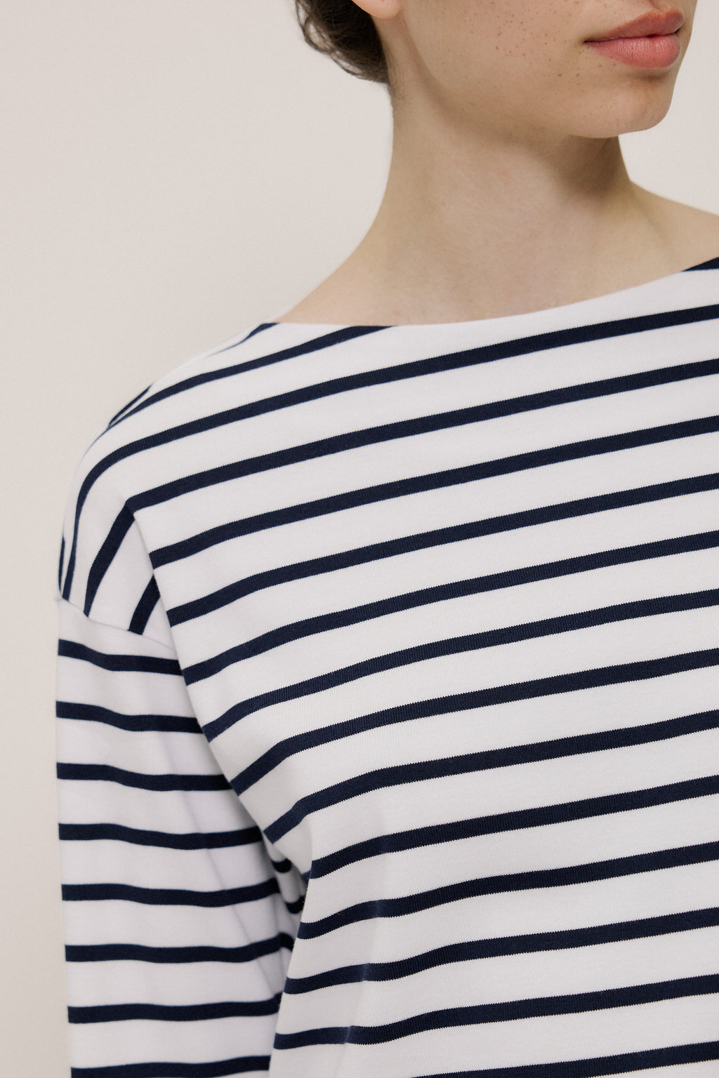 Australian Cotton Breton Stripe Long Sleeve T-Shirt