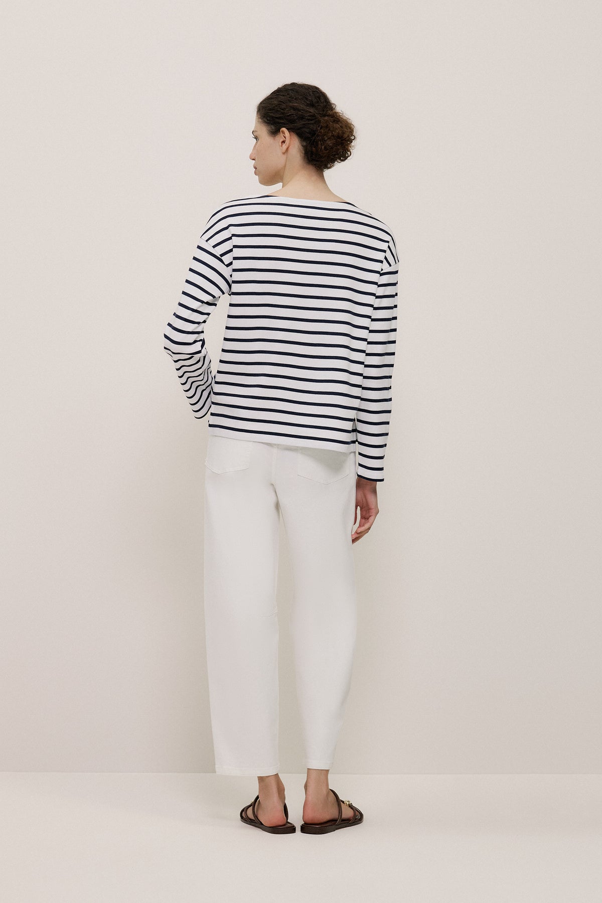 Australian Cotton Breton Stripe Long Sleeve T-Shirt