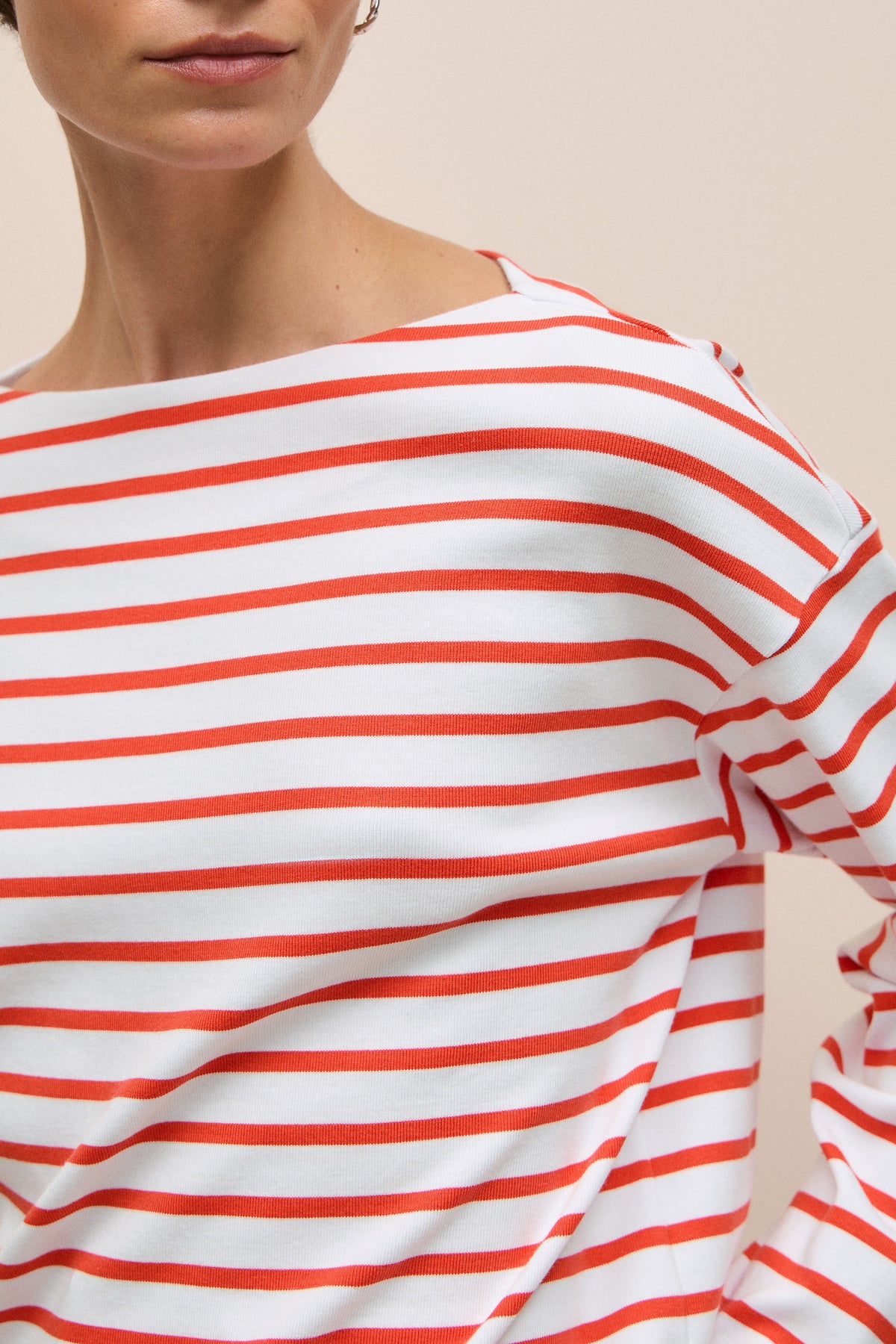 Australian Cotton Breton Stripe Long Sleeve T-Shirt