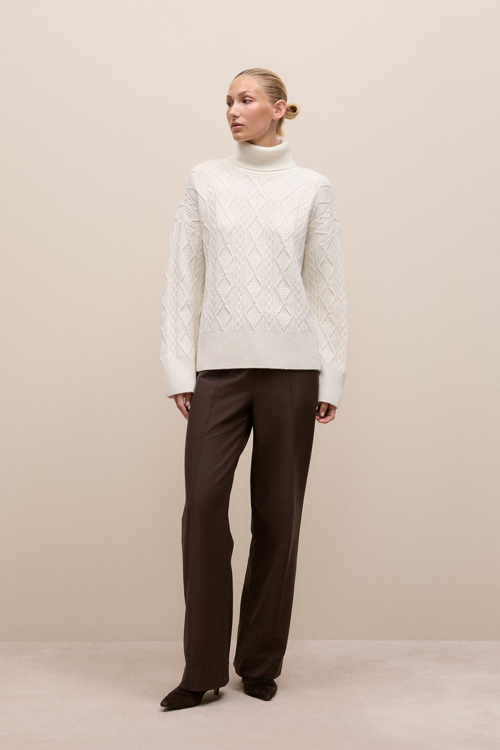 Merino Cable Rollneck