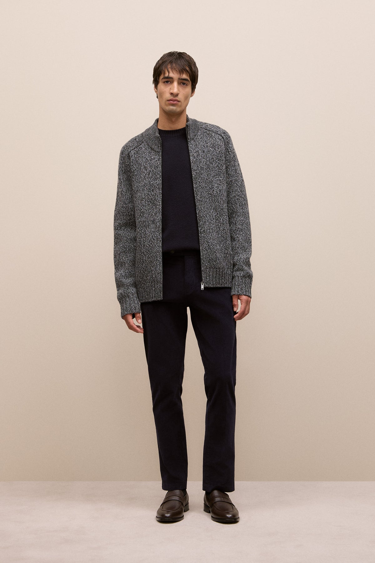 Merino Cable Detail Crew