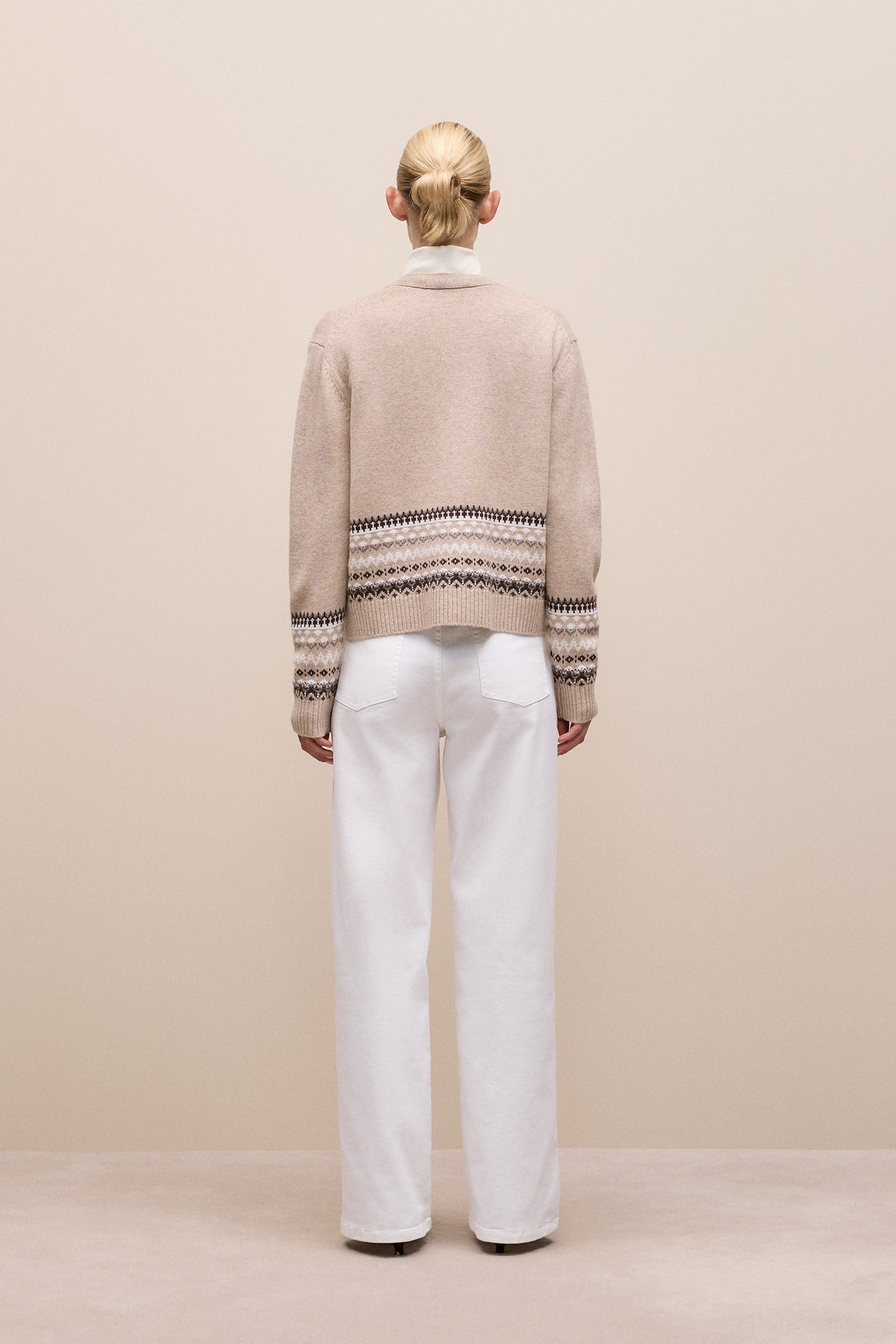 Merino Cashmere Fair Isle Cardigan
