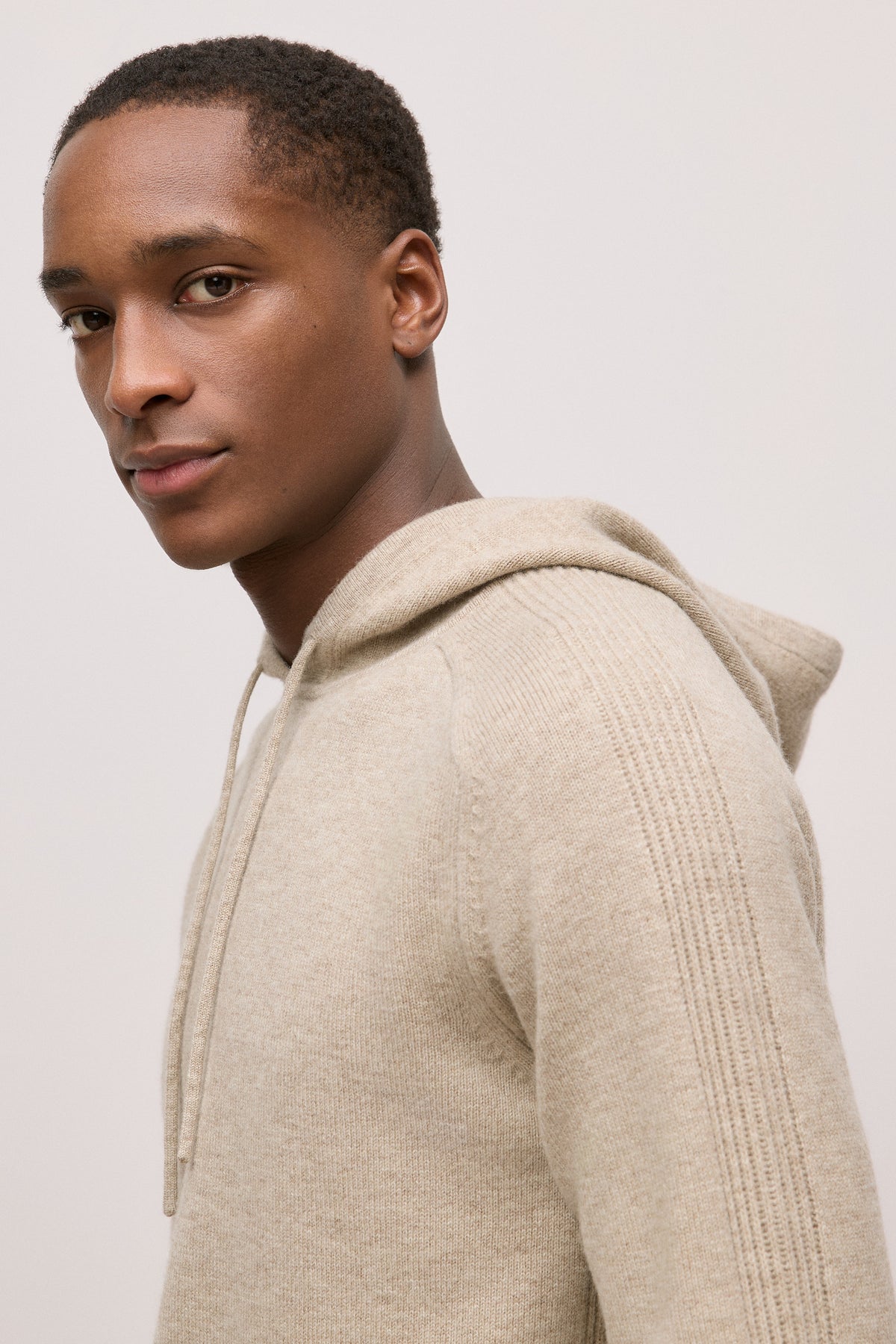 Wool Drawstring Hoodie
