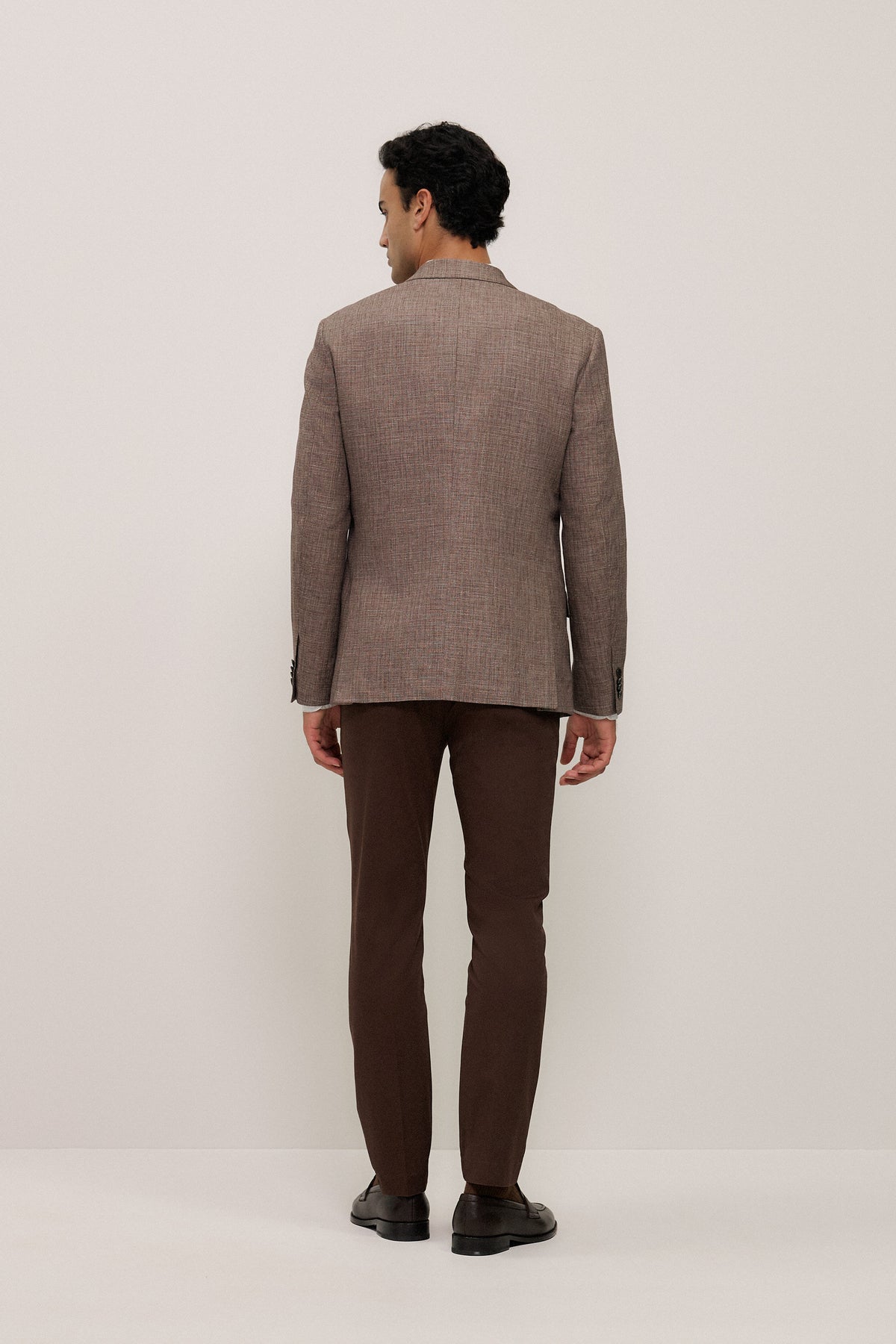 Linen Cotton Textured Blazer