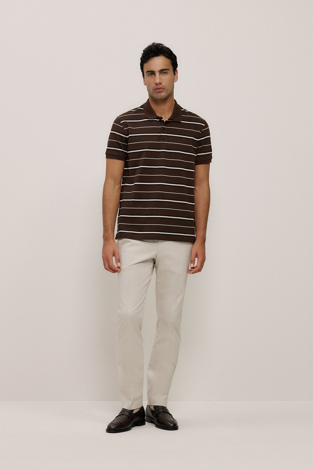Australian Cotton Pique Stripe Polo