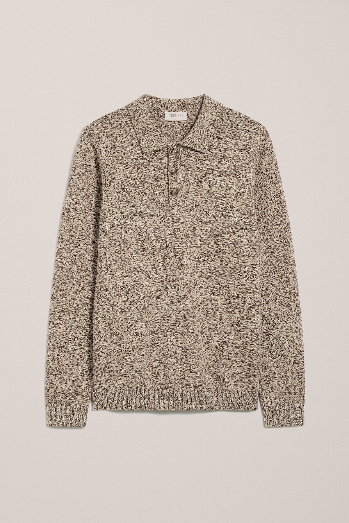 Cotton Speckle Knit Polo