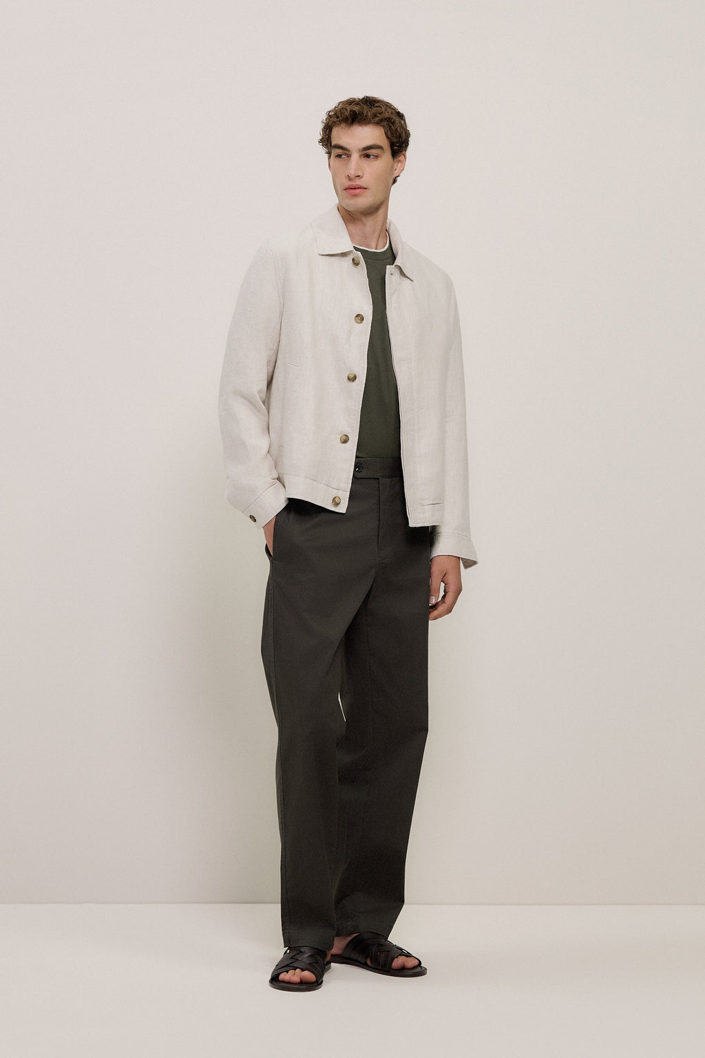 Mercerised Cotton Layered T-Shirt