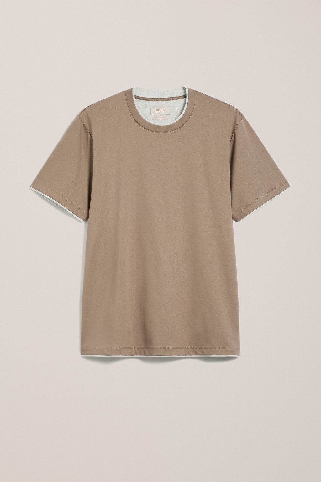 Mercerised Cotton Layered T-Shirt