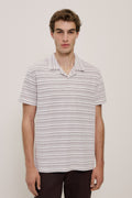 Jacquard Stripe Polo