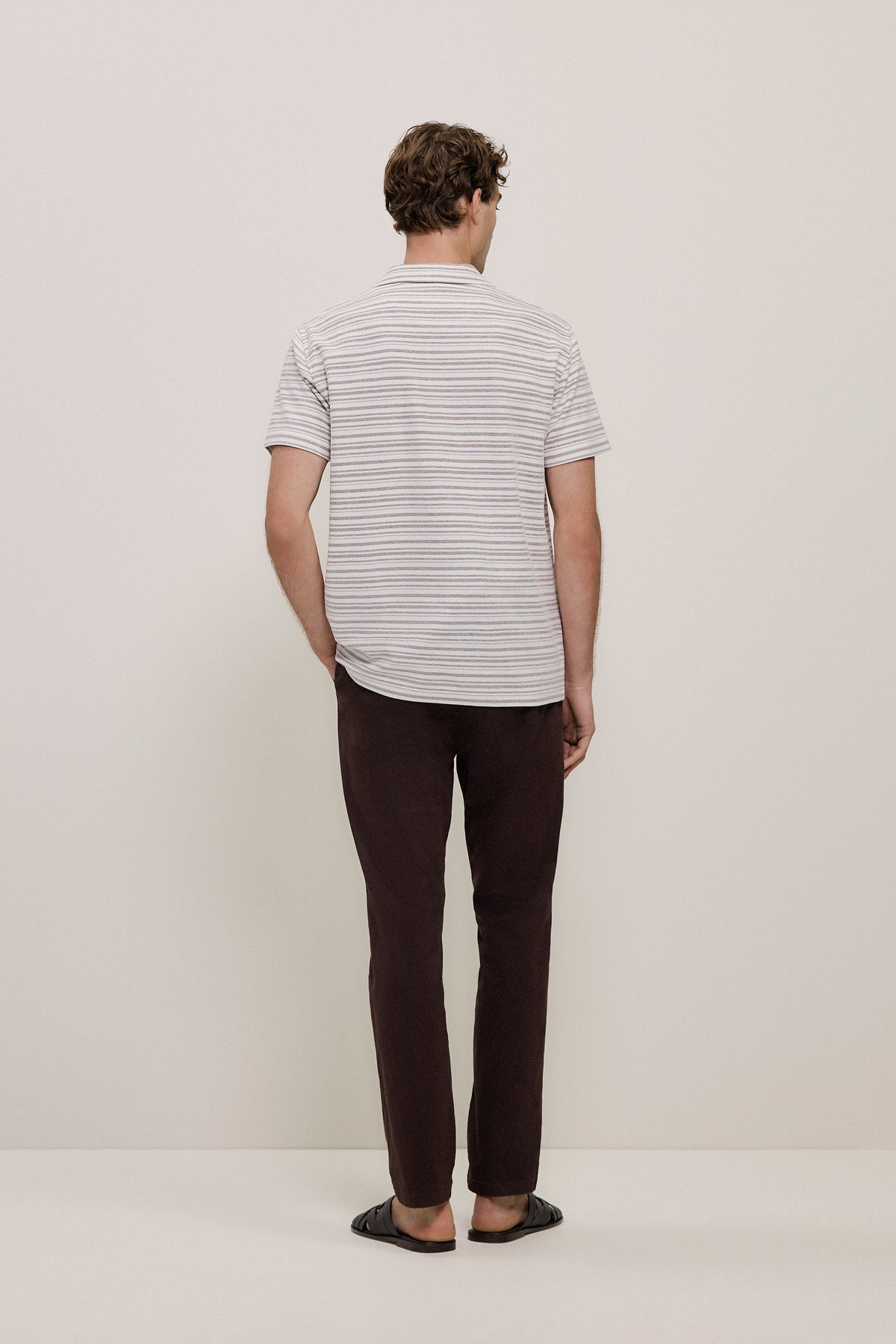 Jacquard Stripe Polo
