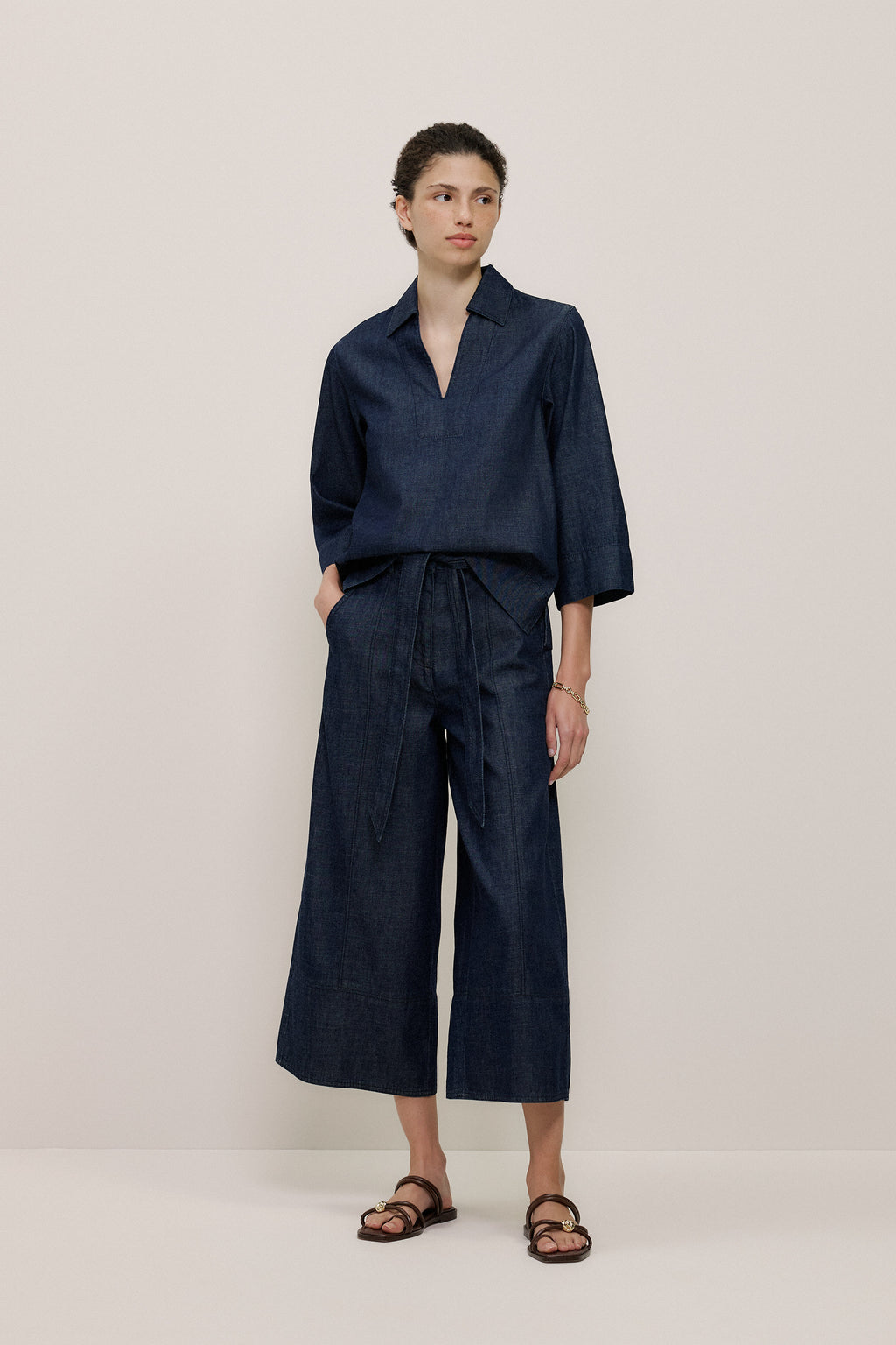 Soft Denim Culotte